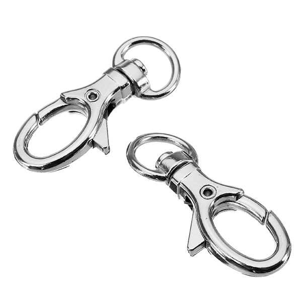 10Pcs-32mm-Silver-Zinc-Alloy-Oval-Swivel-Lobster-Claw-Clasp-Snap-Hook-with-85mm-Round-Ring-1152644