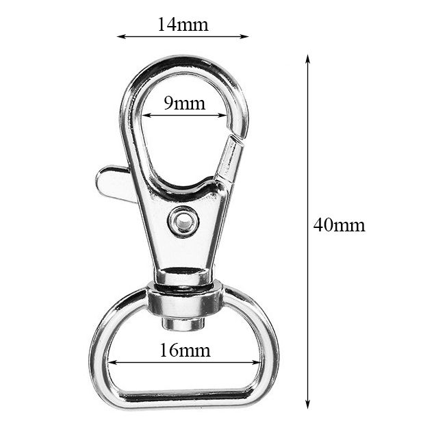 10Pcs-40mm-Silver-Zinc-Alloy-Swivel-Lobster-Claw-Clasp-Snap-Hook-with-16mm-D-Ring-1152642