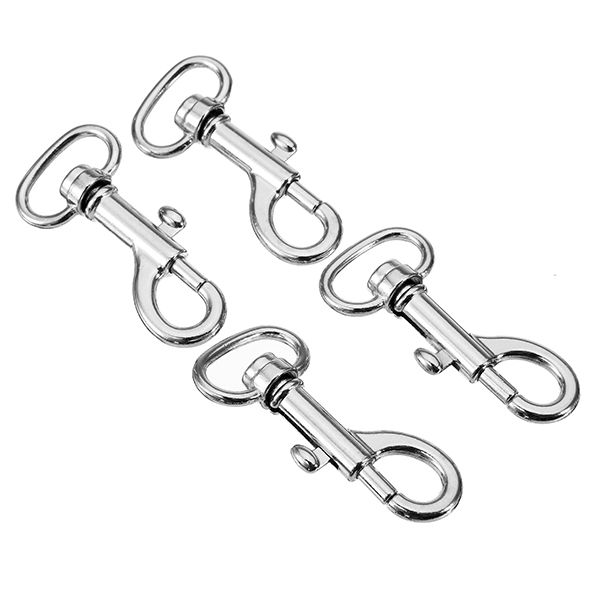 10Pcs-44mm-Silver-Zinc-Alloy-Swivel-Bolt-Snap-Hook-Trigger-Clip-Clasp-with-16mm-Oval-Ring-1152643