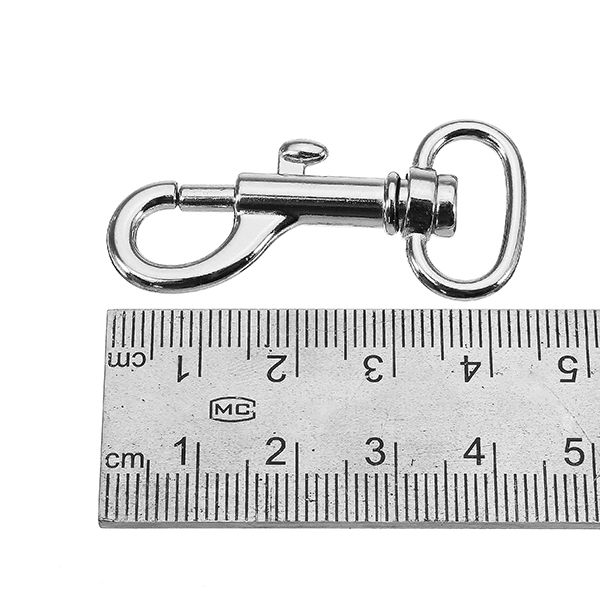 10Pcs-44mm-Silver-Zinc-Alloy-Swivel-Bolt-Snap-Hook-Trigger-Clip-Clasp-with-16mm-Oval-Ring-1152643