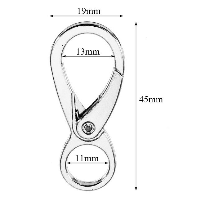 10Pcs-45mm-Silver-Zinc-Alloy-Double-Eye-Shaped-Spring-Snap-Hook-with-11mm-Round-Ring-1152646