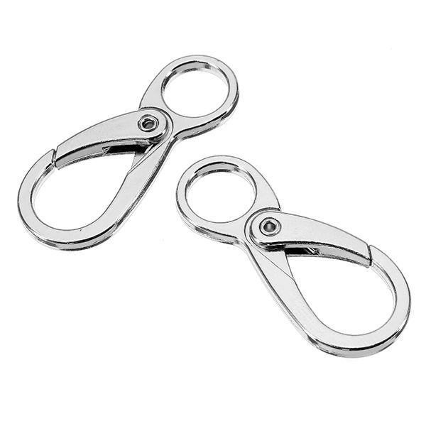 10Pcs-45mm-Silver-Zinc-Alloy-Double-Eye-Shaped-Spring-Snap-Hook-with-11mm-Round-Ring-1152646