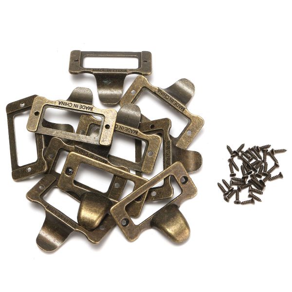 10Pcs-48MM38MM-Brass-File--Label-Tag-Drawer-Handle-Knob-With-Screws-1075412