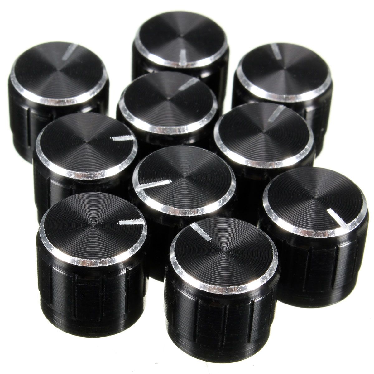 10Pcs-Black-Volume-Control-Knob-For-6mm-Knurled-Shaft-Potentiometer-Rotary-Knobs-1322972