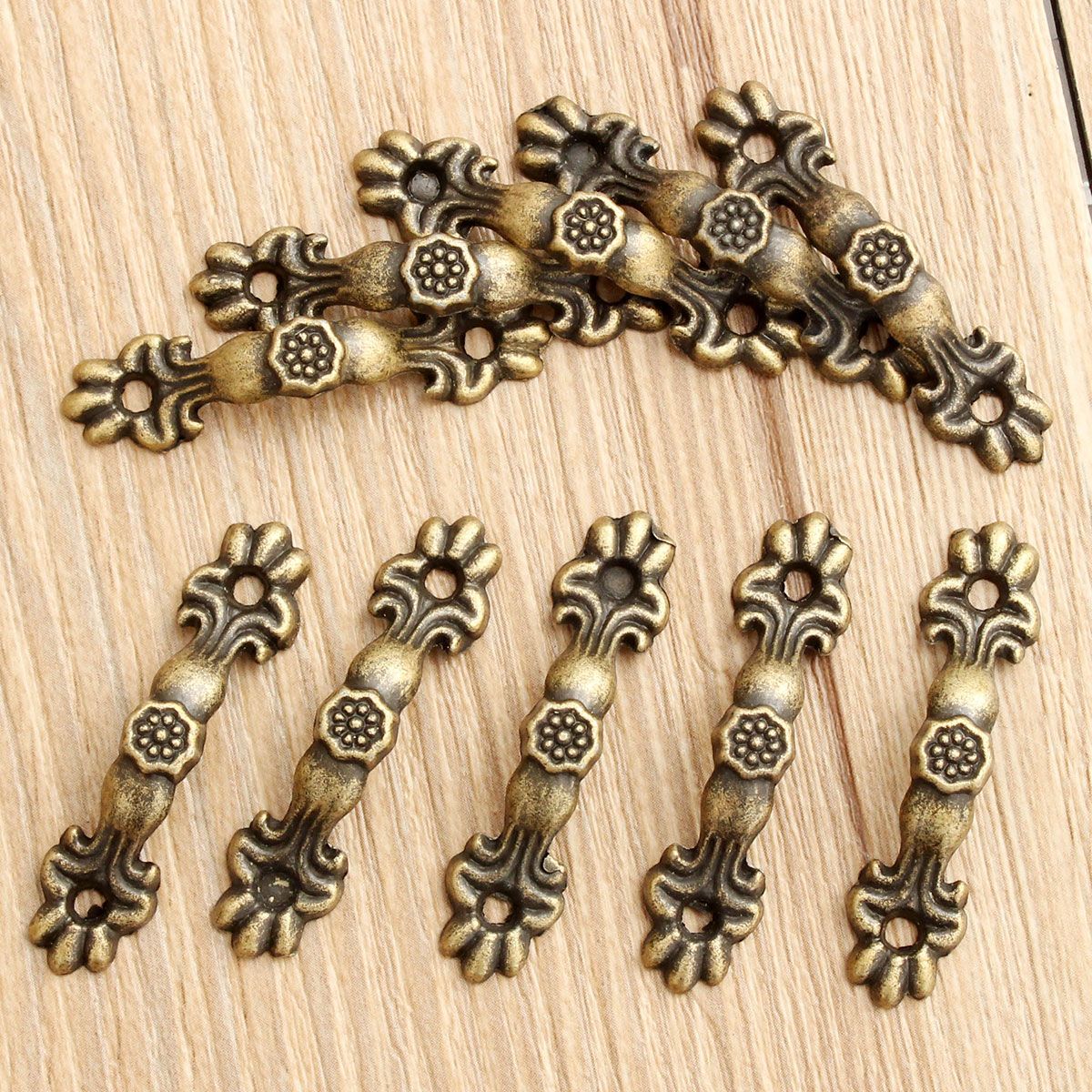 10Pcs-Bronze-Zinc-Alloy-Drawer-Cabinet-Handle-Knob-Furniture-Hardware-Pull-Handle-with-Screws-1248064