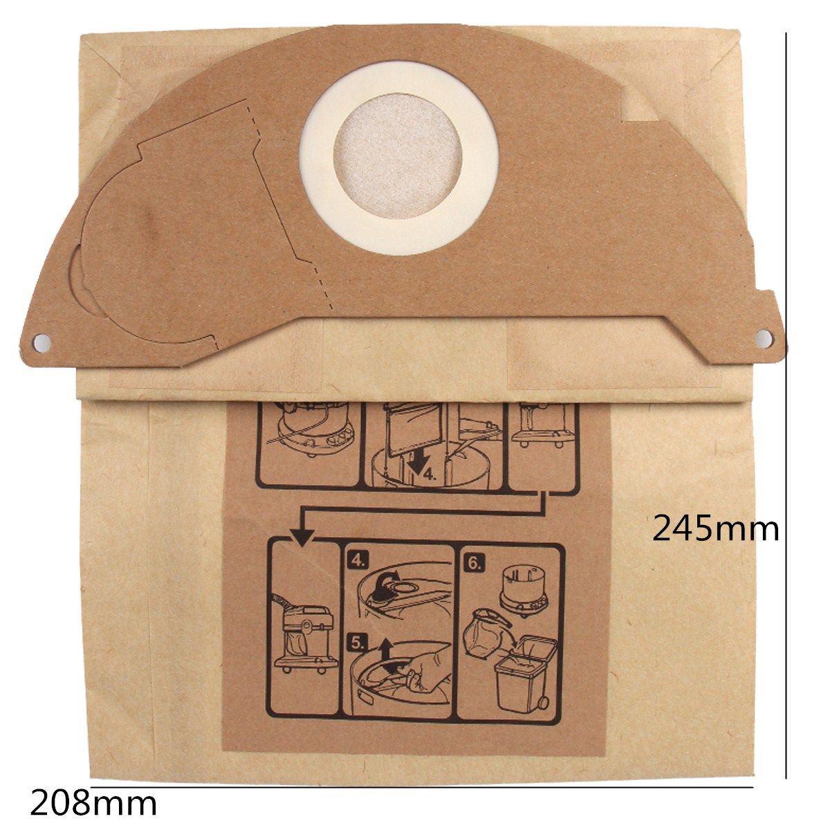 10Pcs-Dust-Vacuum-Cleaner-Paper-Bag-For-Karcher-A2024PT-A2054-A2064PT-WD2200-1161728