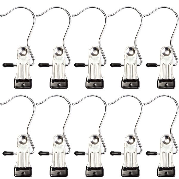 10Pcs-Stainless-Steel-Clothes-Coat-Hanger-Clips-for-Home-Travelling-Laundry-1089643