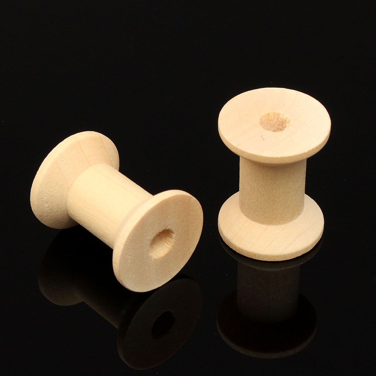 10Pcs-Vintage-Style-Wooden-Bobbins-Spools-Reels-For-Sewing-Ribbons-Twine-Crafts-1039882