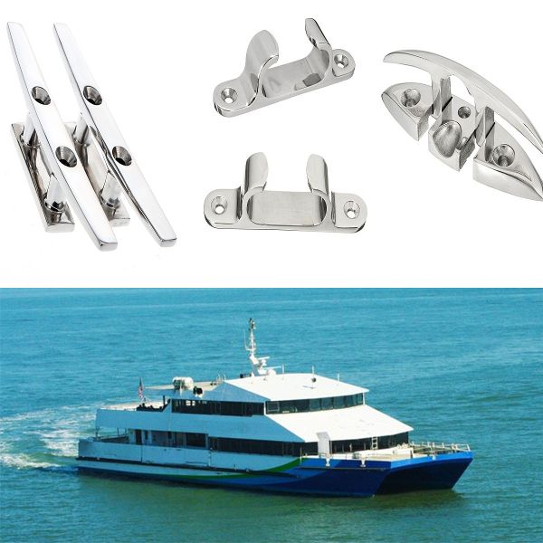 10x2x25cm-Stainless-Steel-Polished-Boat-Cleat-Line-Rope-Yacht-Marine-Hardware-1098590