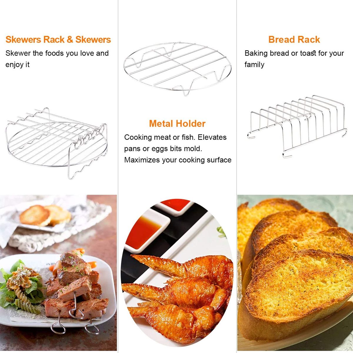 115Pcs-789-inch-Air-Fryer-Frying-Baking-Pan-Rack-Tray-Oven-Barbecue-Accessories-Set-1717112