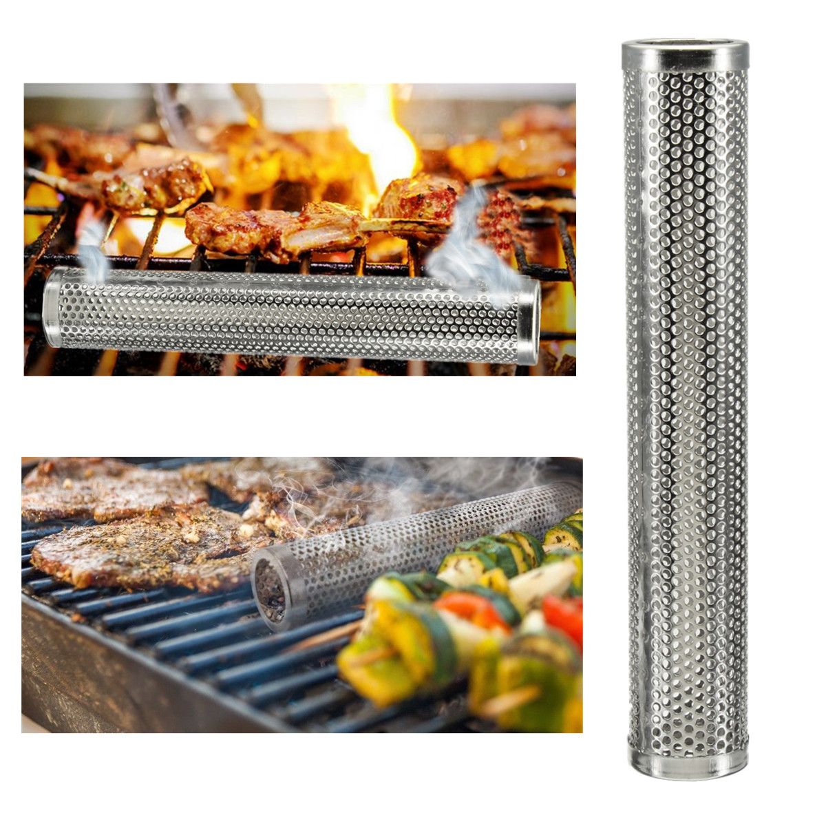 12-Inch-Round-BBQ-Smoker-Wood-Pellet-Grill-Hot-Cold-Smoke-Generator-Smoking-Mesh-Tube-1219265