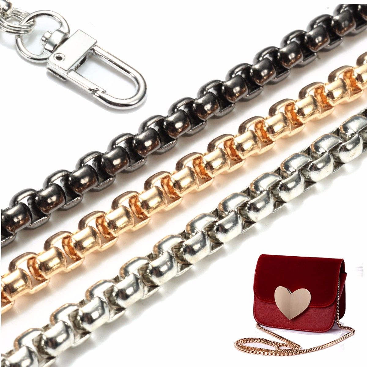 120cm-Purse-Chain-Strap-Handle-Shoulder-Crossbody-Handbag-Bag-Metal-Replacement-1256880