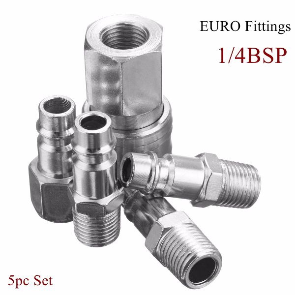 14-EURO-Air-BSP-Hose-Compressor-Tail-Airline-Fitting-Quick-Connector-Release-1082845