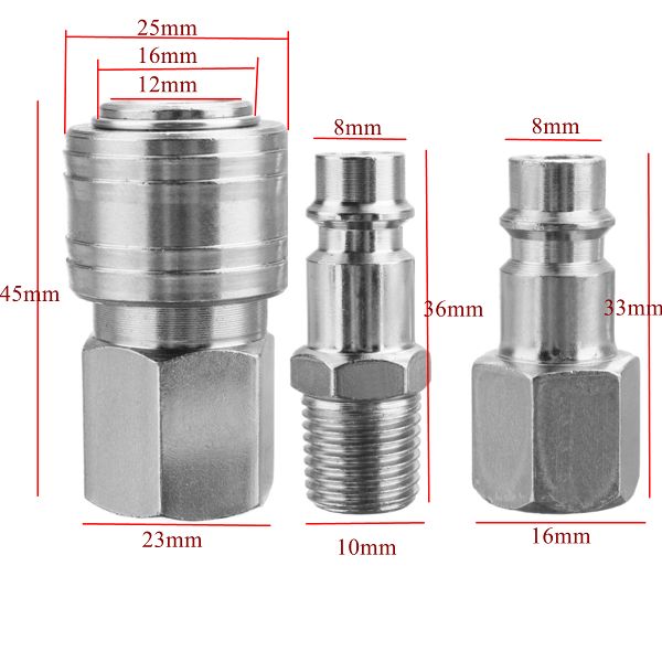 14-EURO-Air-BSP-Hose-Compressor-Tail-Airline-Fitting-Quick-Connector-Release-1082845