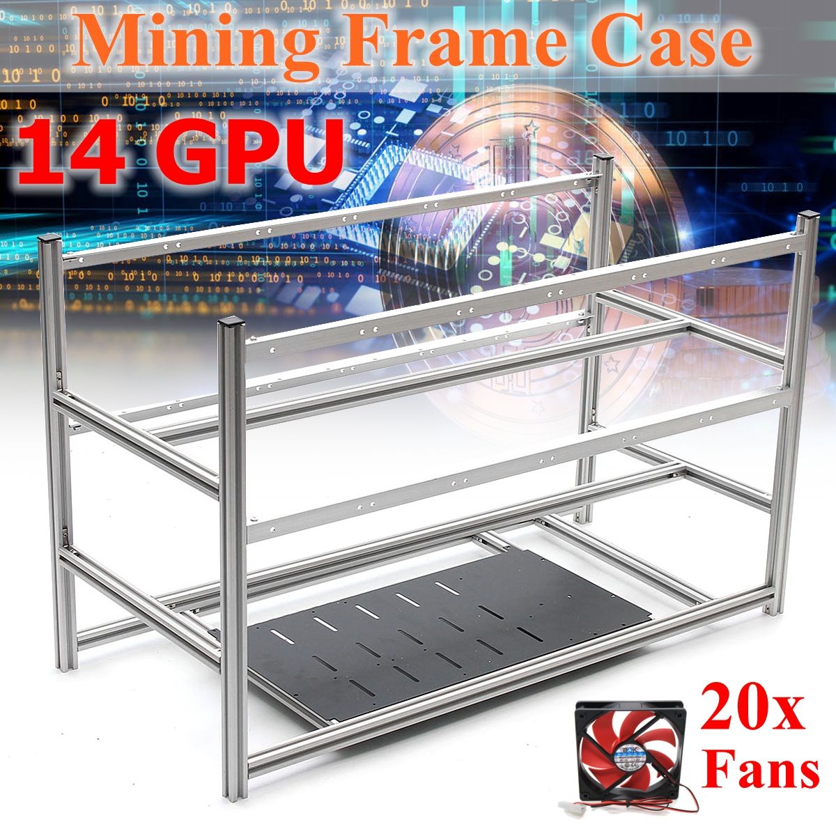 14-GPU-Mining-Rig-Aluminum-Case-With-20-Fans-Open-Air-Computer-Crypto-Coin-Frame-1265496