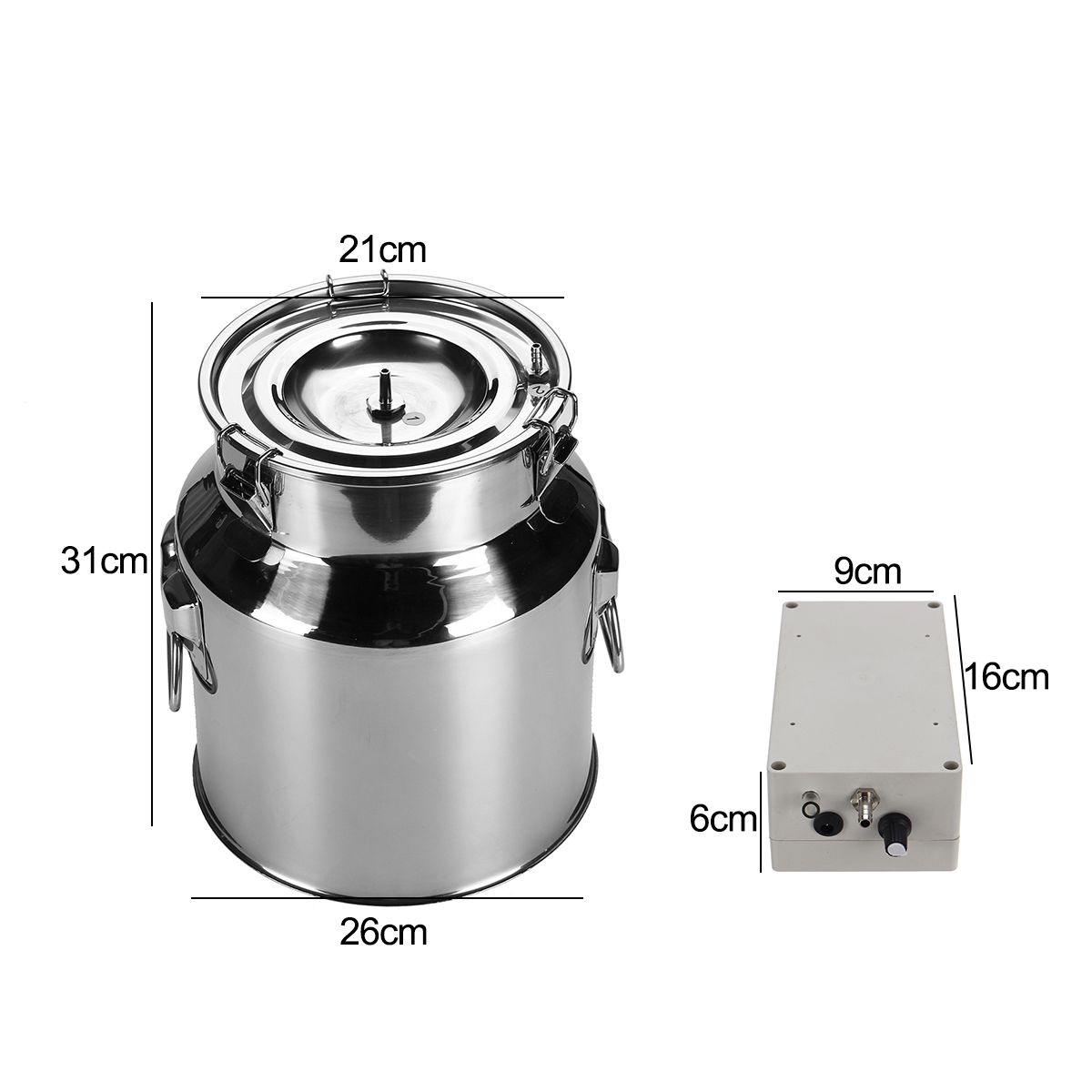 14L-Electric-Farm-Milking-Machine-Vacuum-Pump-Stainless-Steel-Goat-Sheep-1687642