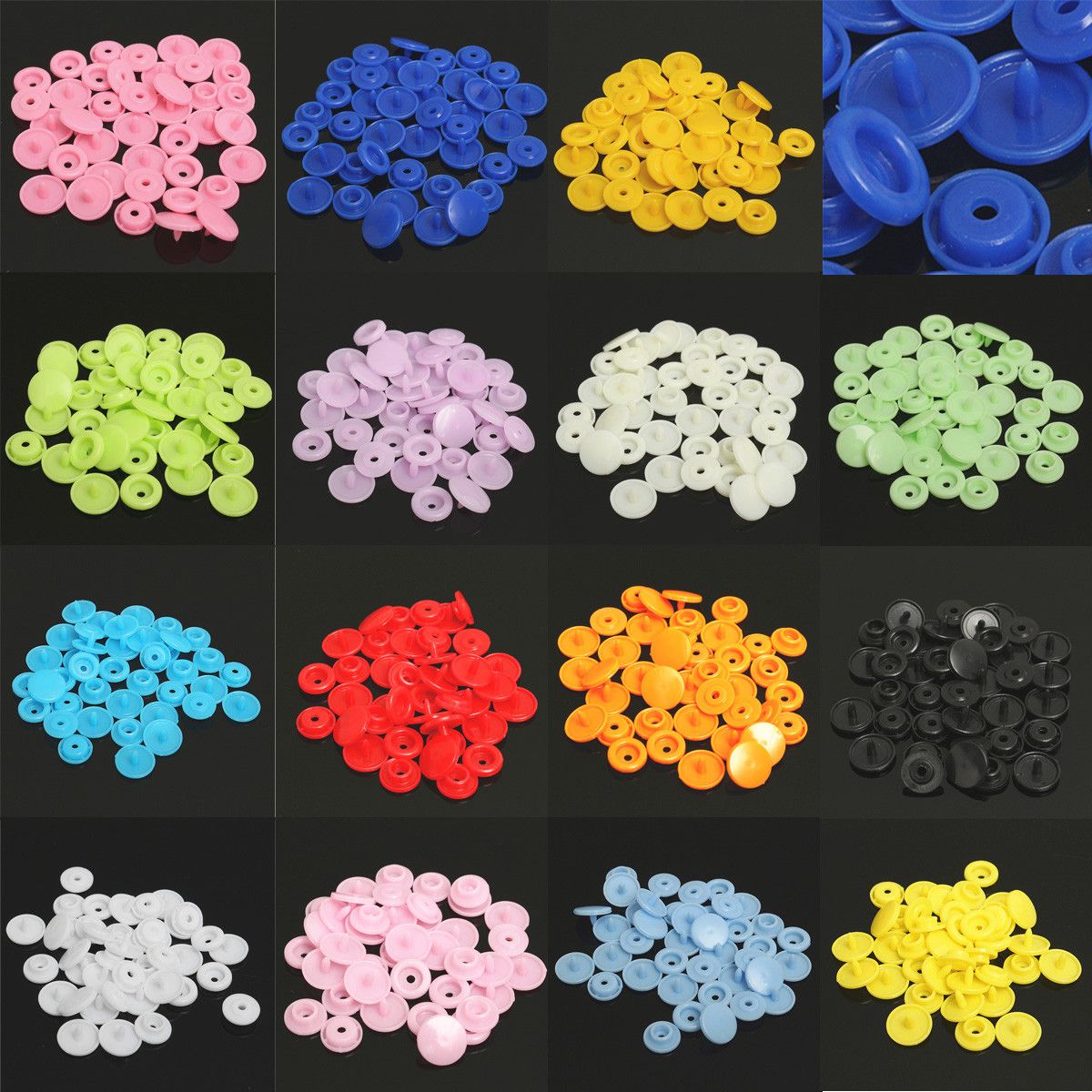 150PcsSet-Plastic-Resin-T5-Fastener-Snap-Kam-Buttons-Pliers-Kit-DIY-Crafts-1097681