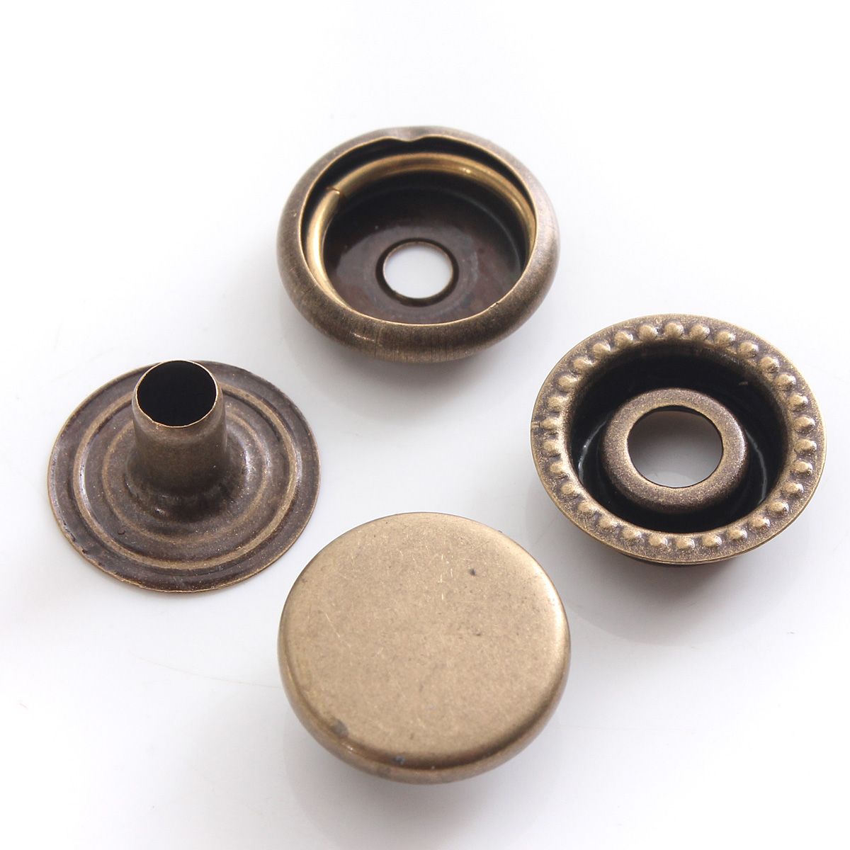 1517mm-Brass-Bronze-Snap-Fastener-Popper-Press-Stud-Rivet-Sewing-Leather-Buttons-Craft-1441904