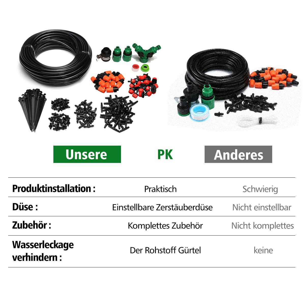 157Pcs-Micro-Drip-Irrigation-System-Plant-Self-Watering-Garden-40M-Hose-Kit-1304770