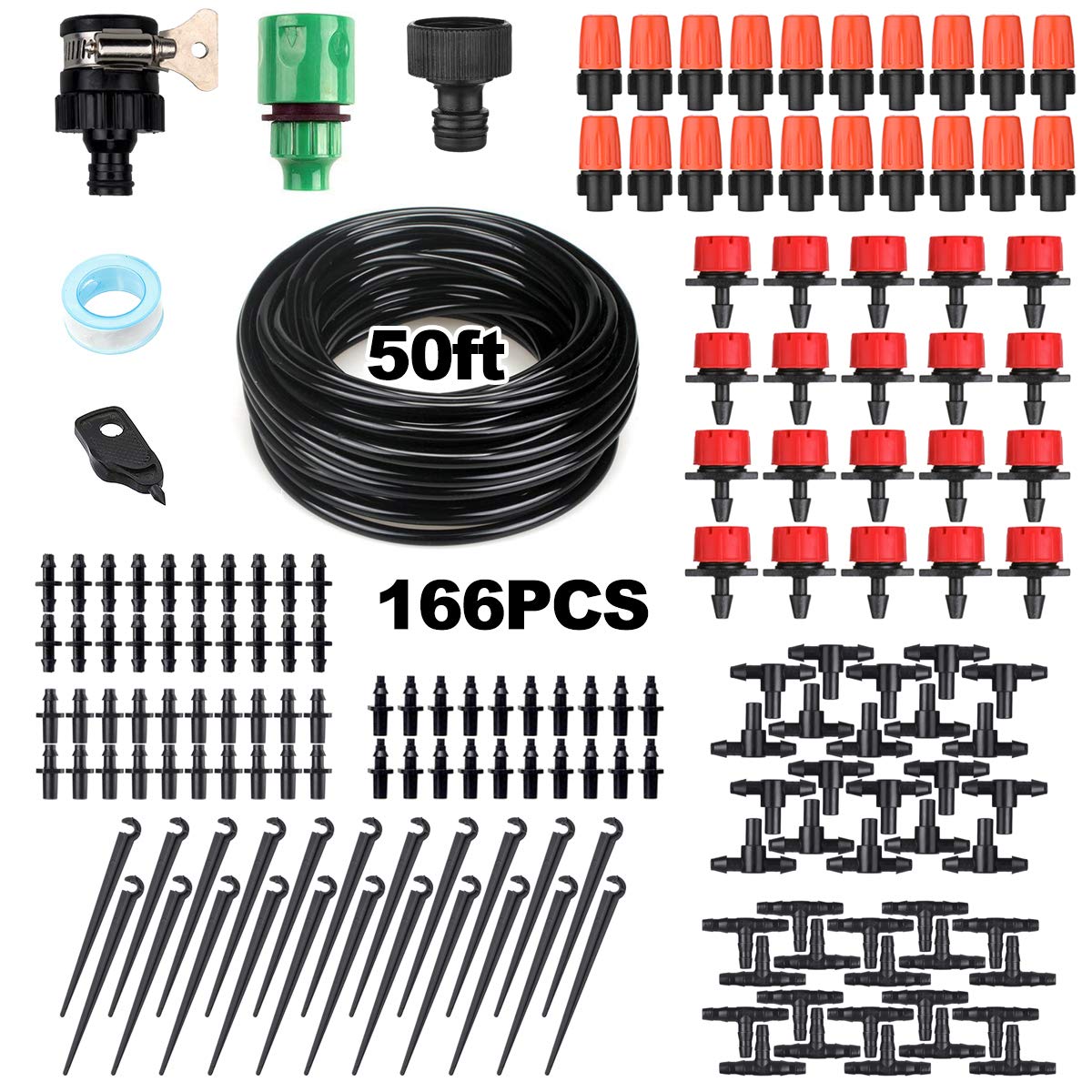 166Pcs-50ft-15m-Automatic-Drip-Irrigation-Plant-Watering-Kit-Mist-Cooling-Irrigation-System-for-Gree-1685781