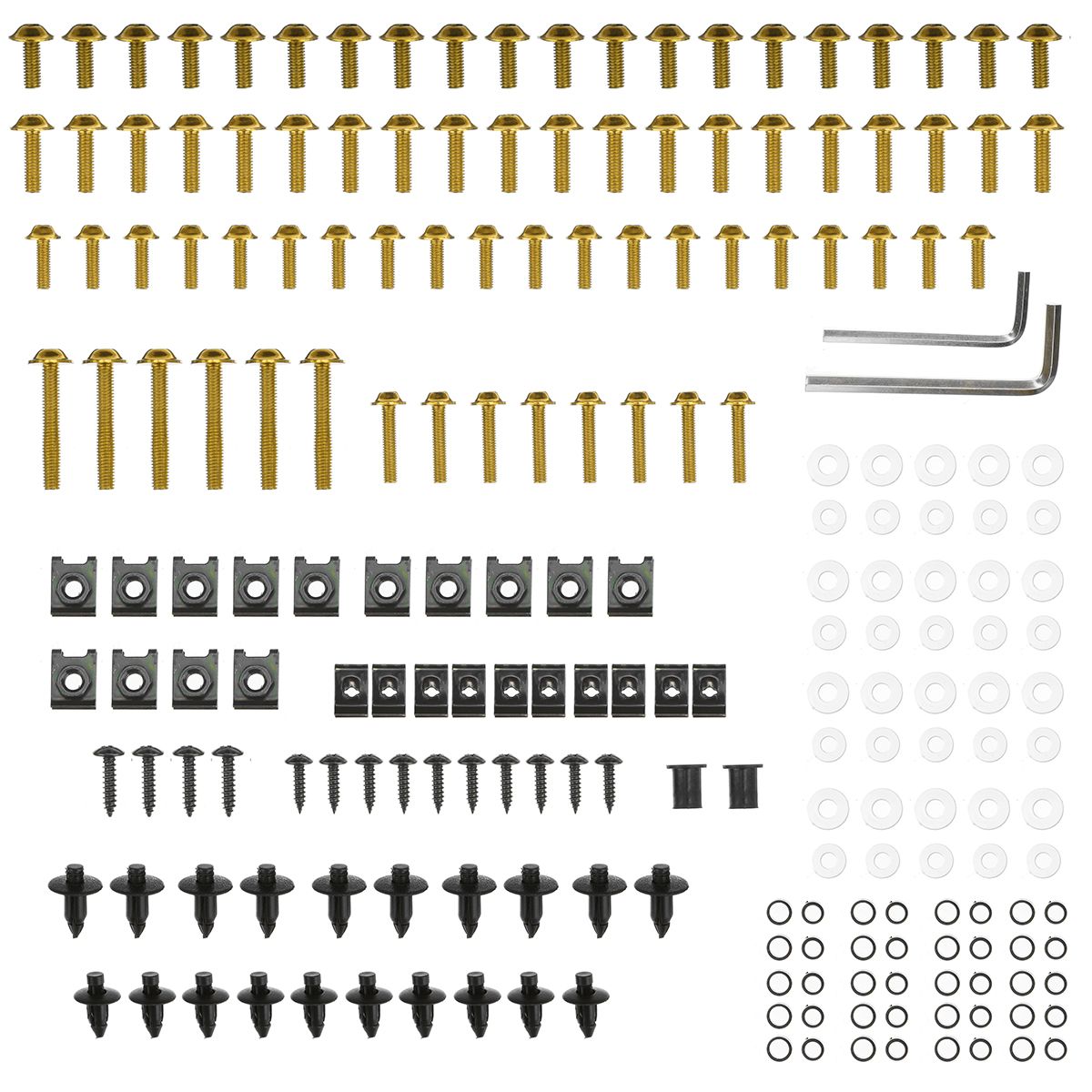 198PCS-Motorcycle-Nylon-Washer-KitFairing-Bolts-Screws-Retainer-Fastener-Clips-1736343