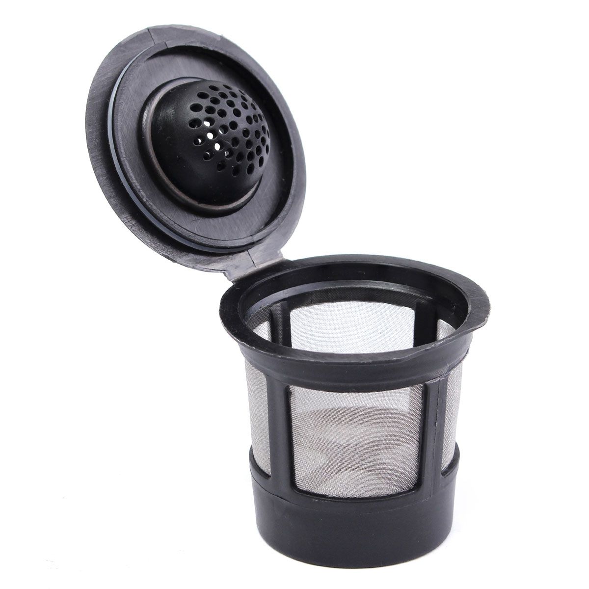 1Pcs-Stainless-Mesh-Black-Reusable-Single-Cup-Keurig-Solo-Filter-Pod-K-Cup-Coffee-1260130