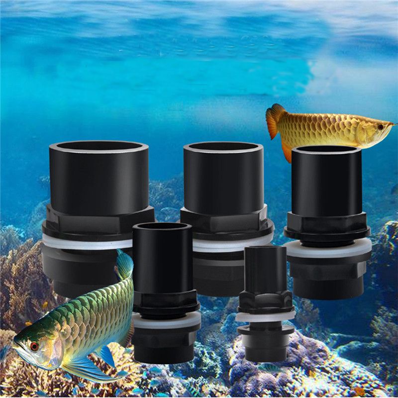 20-50mm-Aquarium-Straight-Tank-Connector-PVC-Waterproof-Tube-Pipe-Joint-Fish-Adapter-Fiting-1326594