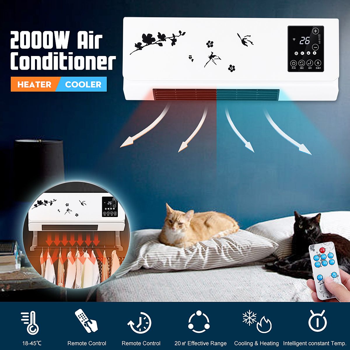 2000W-Wall-MountedDesktop-Heater-Air-Conditioner-Dehumidifier-Clothes-Dryer-with-Remote-Control-1397843