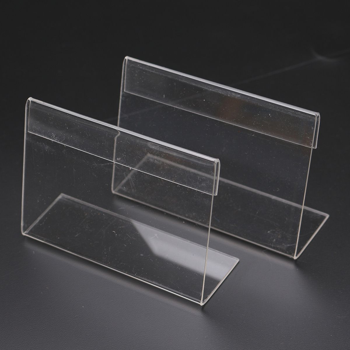 20Pcs-9cmx6cm-Acrylic-Sign-Display-Label-Price-Name-Card-Tag-Holder-Stands-1113854