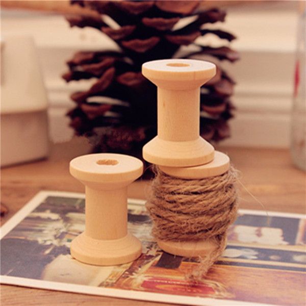 20Pcs-Vintage-Wooden-Sewing-Machine-Bobbins-Spools-Reels-1068056