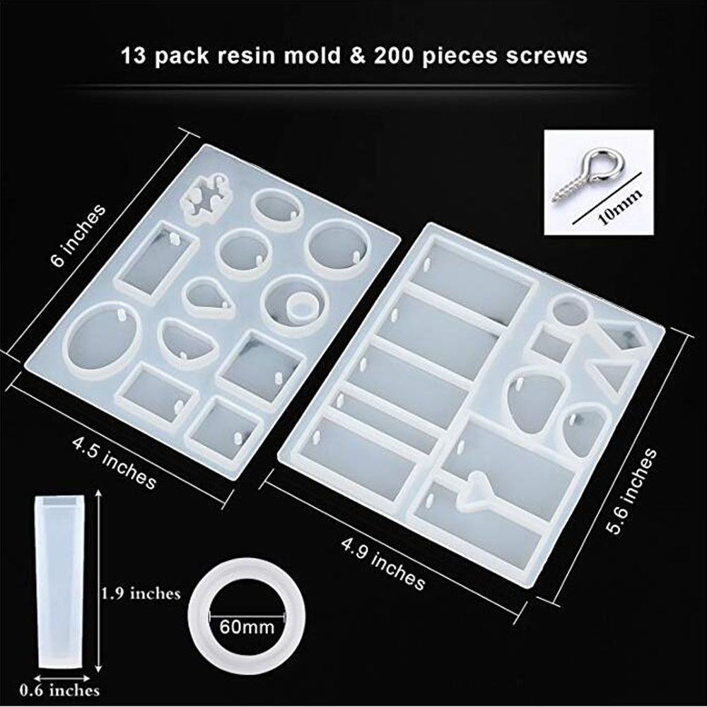 213Pcs-Resin-Casting-Mold-Kit-Silicone-For-Necklace-Jewelry-Pendant-Craft-Making-Tools-1481698