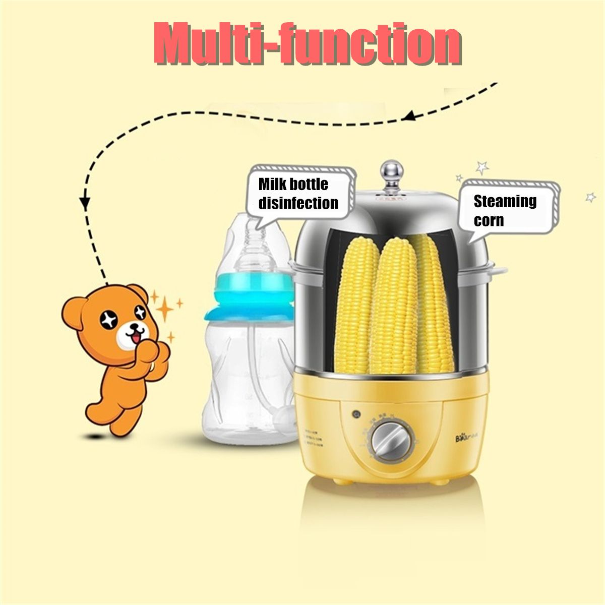 220V-360W-Yellow-Stainless-Steel-Egg-Boiler-Machine-Multi-function-with-Automatic-Power-Off-for-14Pc-1481736