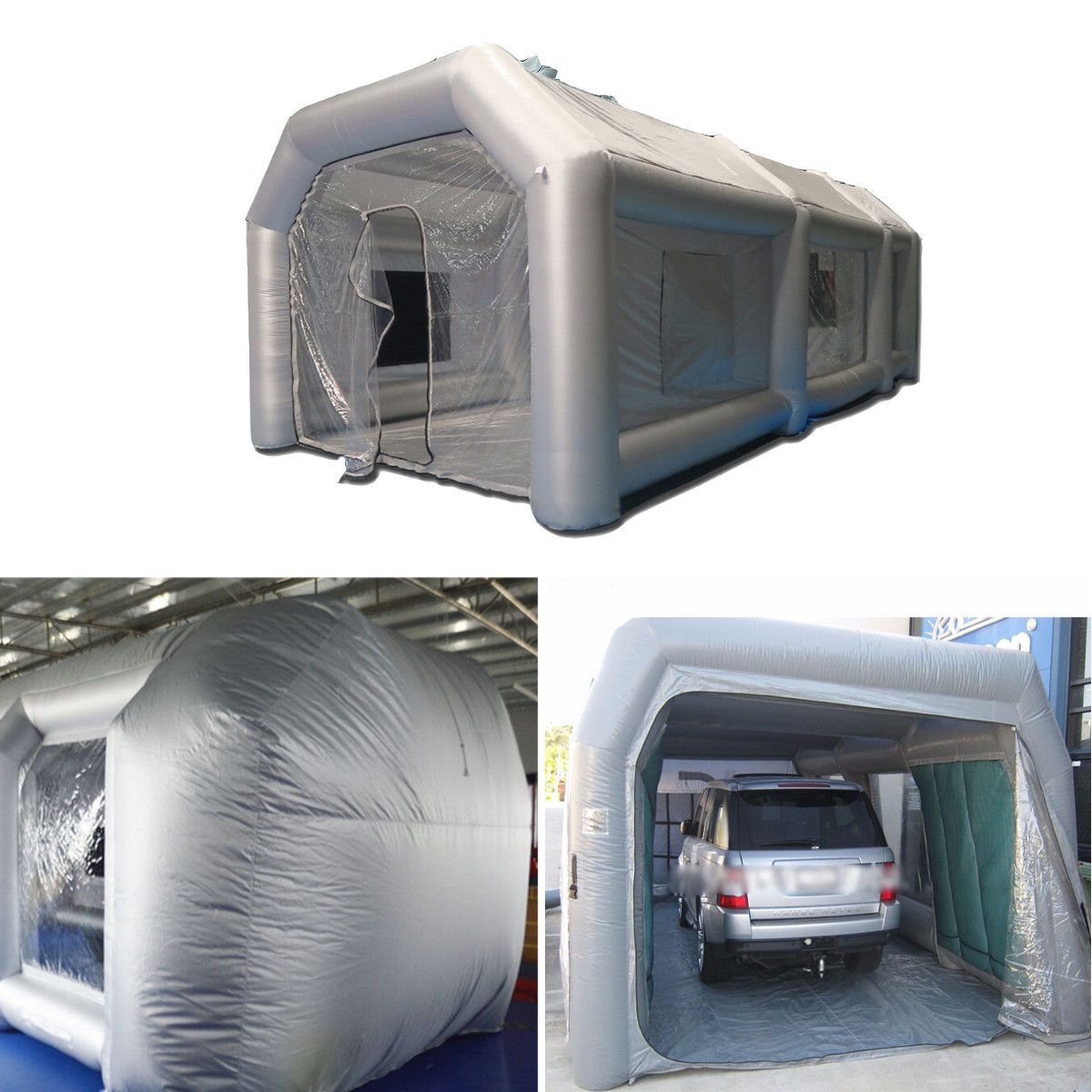 220V-Inflatable-Paint-Spray-Booth-Car-Workstation-Tent-with-Air-Blower--Repair-Kits-1406765