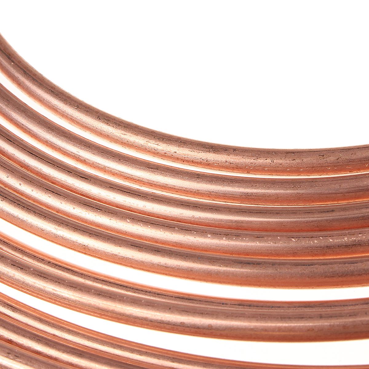 25ft-Copper-Brake-Line-Pipe-Hose-Kit-10-Male-amp-10-Female-Nuts-Joiner-Joint-316-Union-1543210