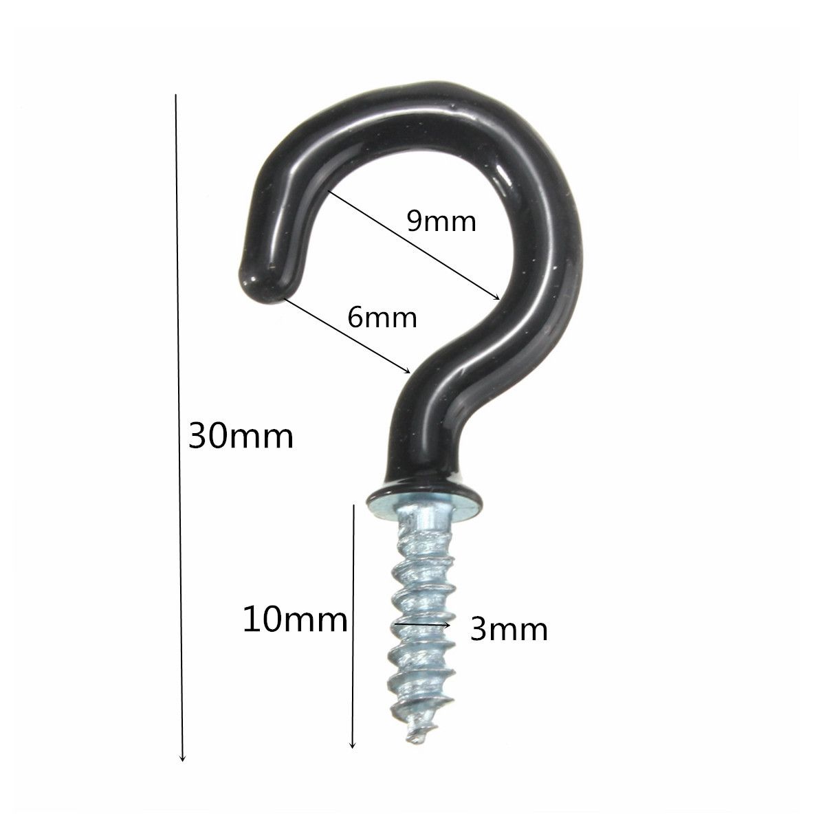 25pcs-30mm-Plastic-Cup-Hook-Wall-Question-Mark-Hook-Eyebolt-Screws-1040224