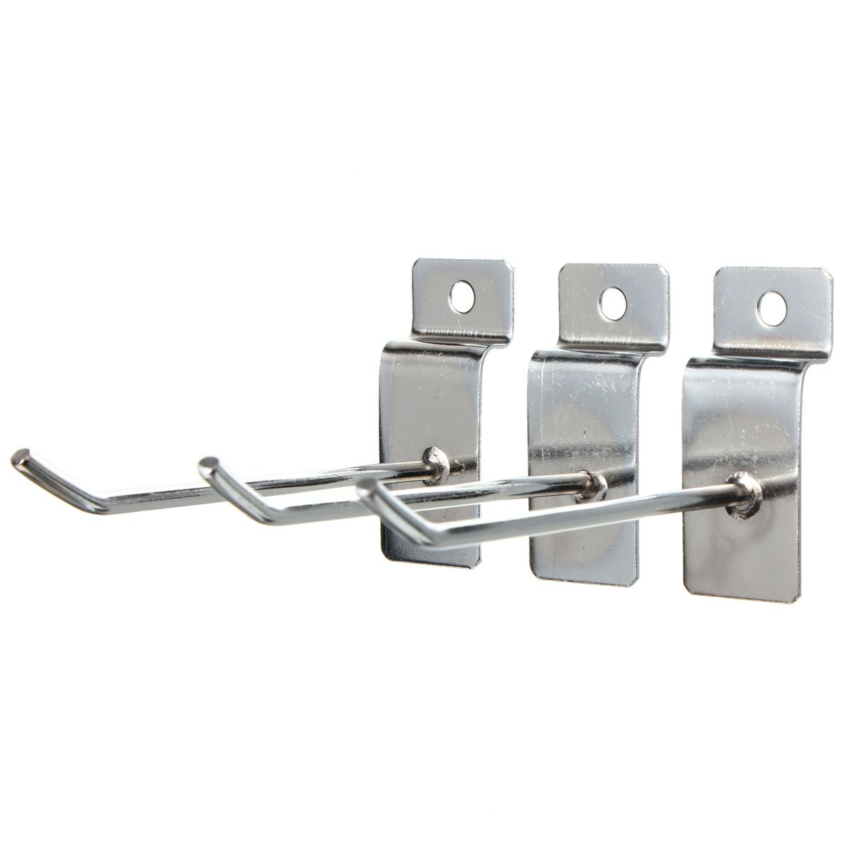 25pcs-Slatwall-Single-Hook-Pin-Shop-Display-Fitting-Prong-Hanger-100times32mm-1042035