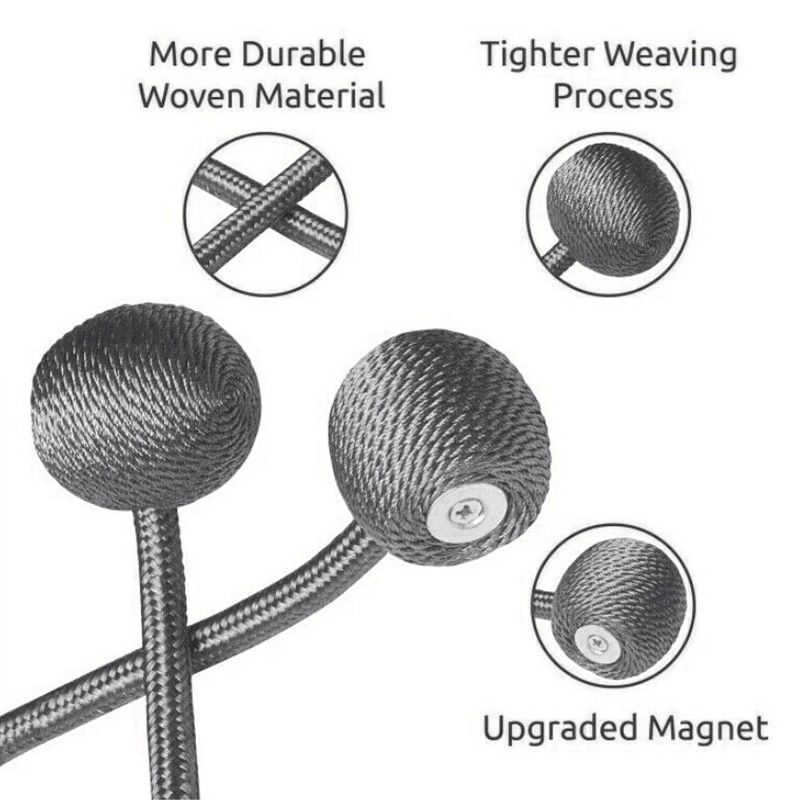 2Pack-Magnetic-Ball-Curtain-Tiebacks-Tie-Backs-Buckle-Clips-Holdbacks-4-Colours-1708452