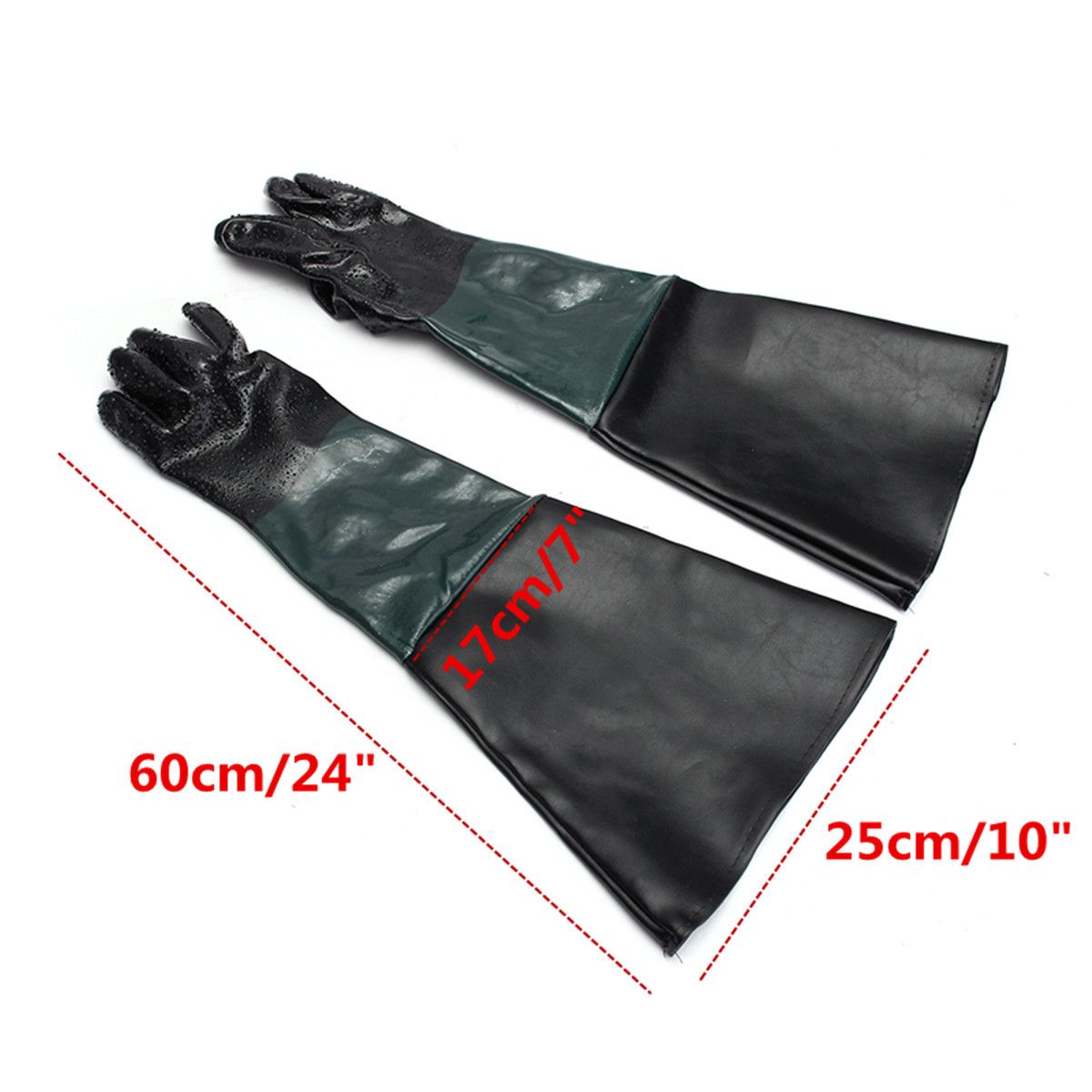 2Pcs-24Inch-60cm-Rubber-Gloves-Replacement-with-Particles-For-Sandblast-Cabinets-1192188