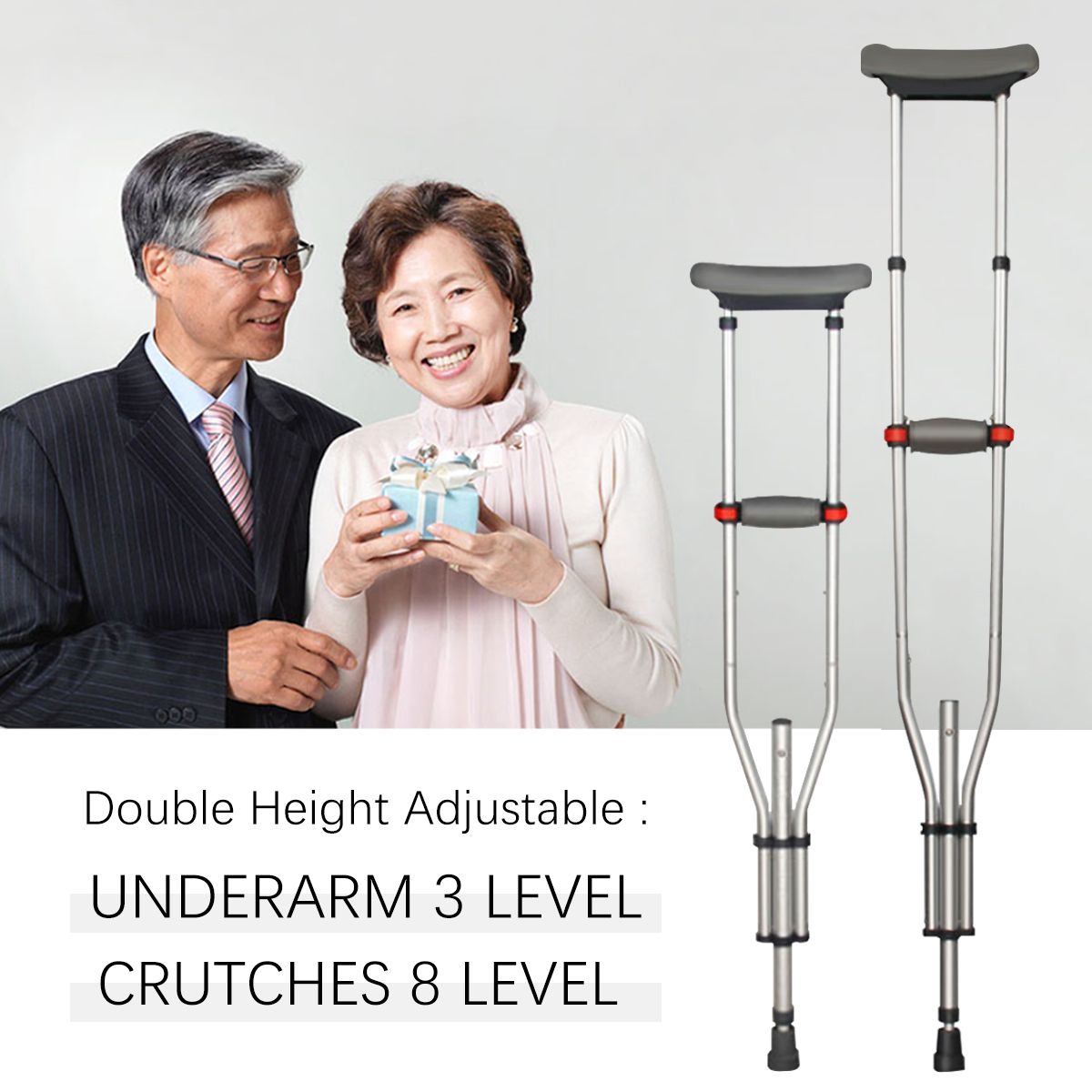 2Pcs-Adjustable-Height-Underarm-Crutched-Aluminium-Alloy-Material-Walking-Stick-Tools-Kit-1395967