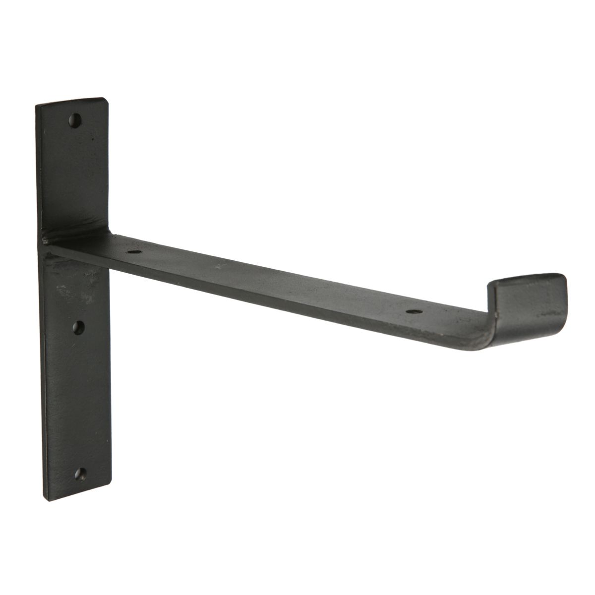 2Pcs-Industrial-Iron-Chunky-Solid-Wood-Shelf-Brackets-Matte-Black-Painting-for-Home-Shop-1212500