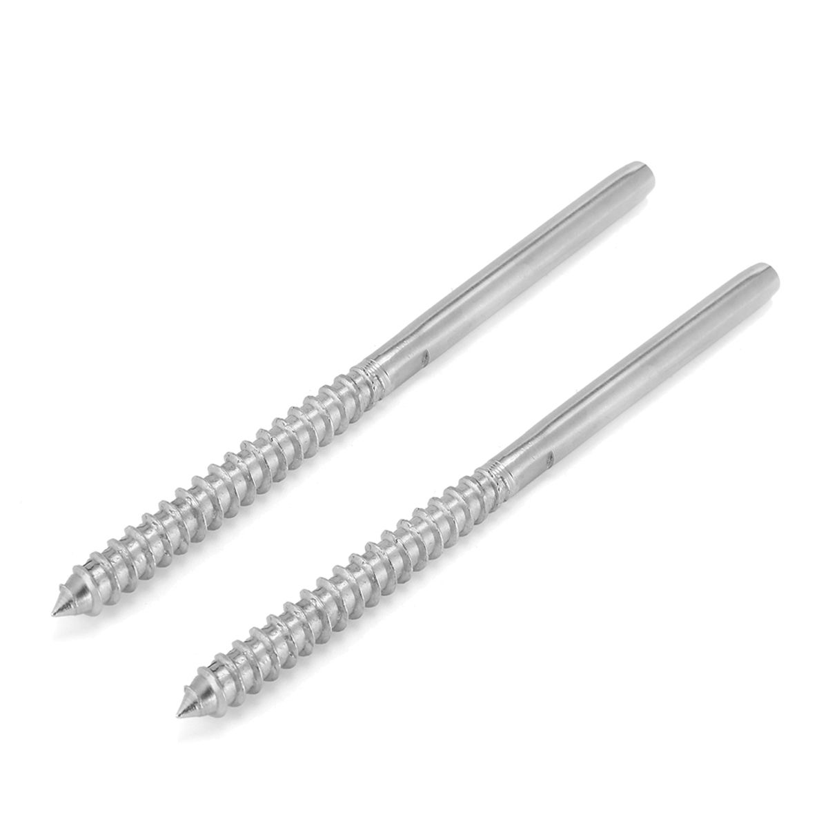 2Pcs-T316-Stainless-Steel-Lag-Screw-Swage-Stud-Threaded-End-Fitting-Terminal-for-18quot-Cable-Railin-1226100