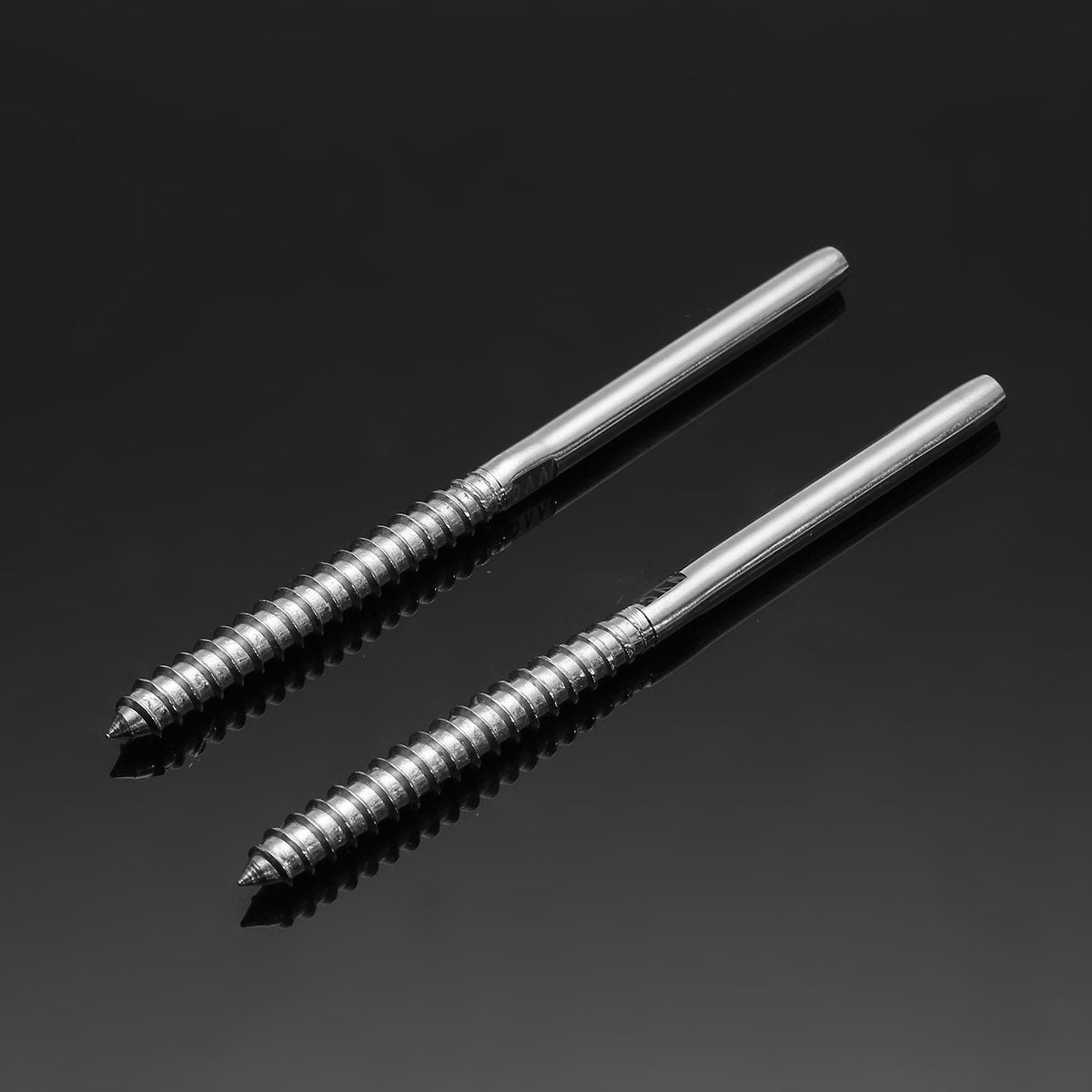 2Pcs-T316-Stainless-Steel-Lag-Screw-Swage-Stud-Threaded-End-Fitting-Terminal-for-18quot-Cable-Railin-1226100