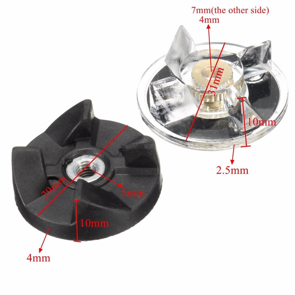 3-Plastic-Gear-Base-and-2-Rubber-Blender-Replacement-for-Magic-Mixer-Spare-Parts-1617839