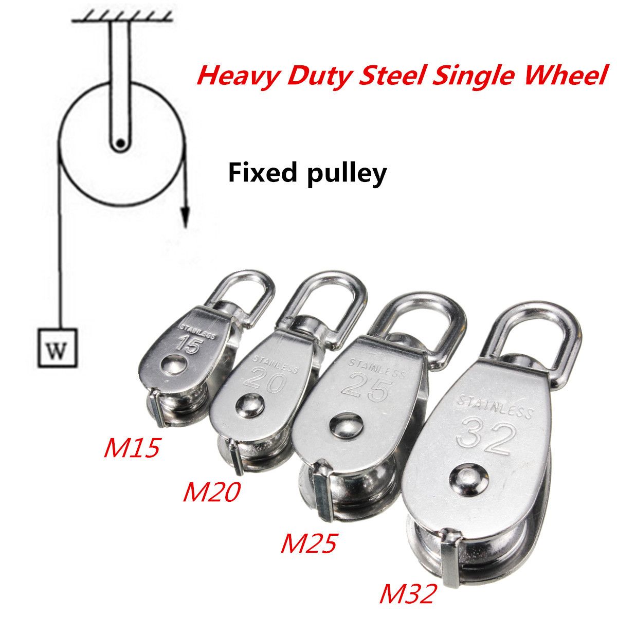 304-Stainless-Steel-Heavy-Duty-Pulley-Single-Wheel-Swivel-Lifting-Rope-Block-1038140