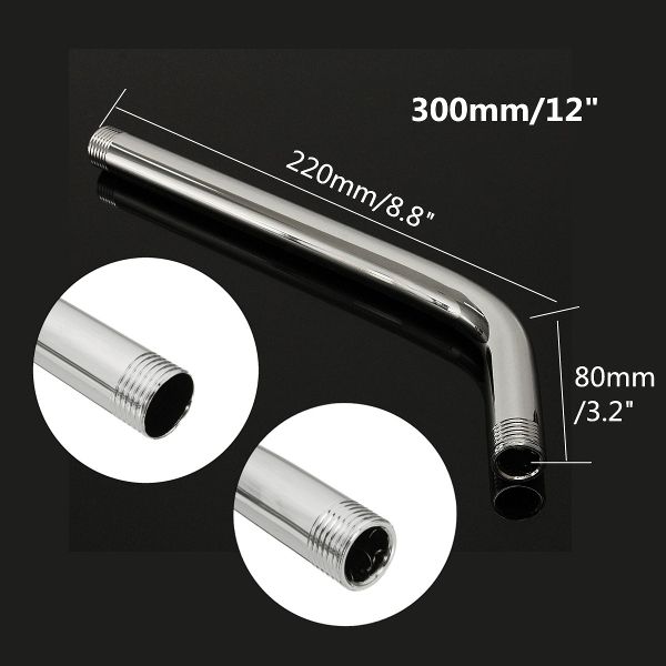 30CM-Stainless-Steel-Shower-Head-Extension-Wall-Mounted-Pipe-1094580