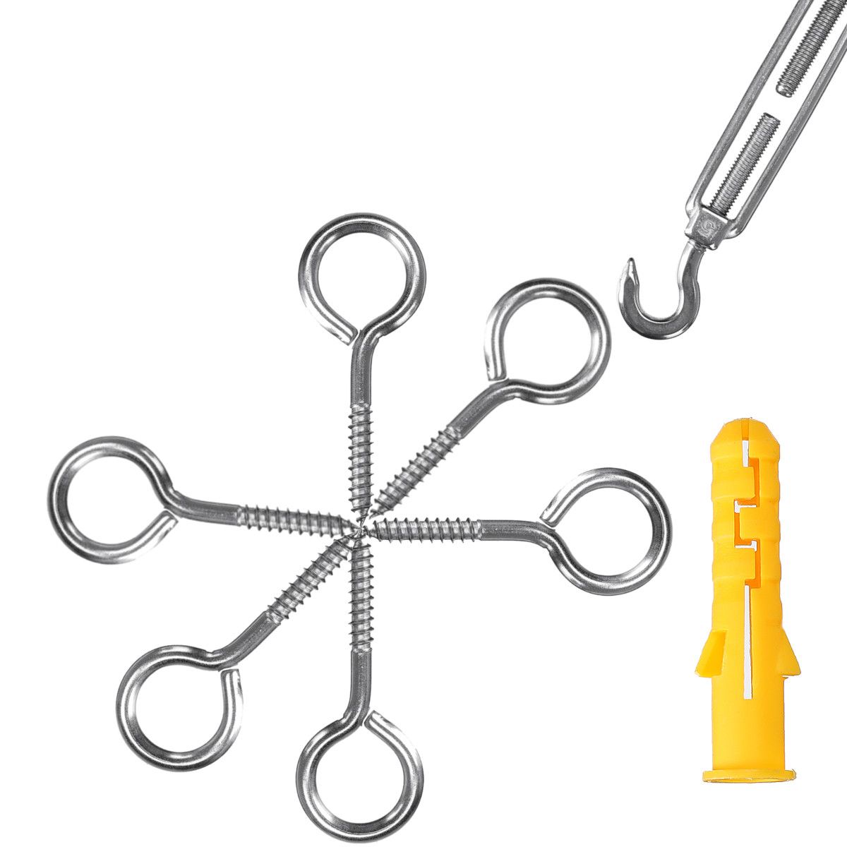 30m-Heavy-Duty-Wire-Rope-Cable-Hooks-Stainless-Steel-Turnbuckle-Cord-Hanging-Kit-1724236