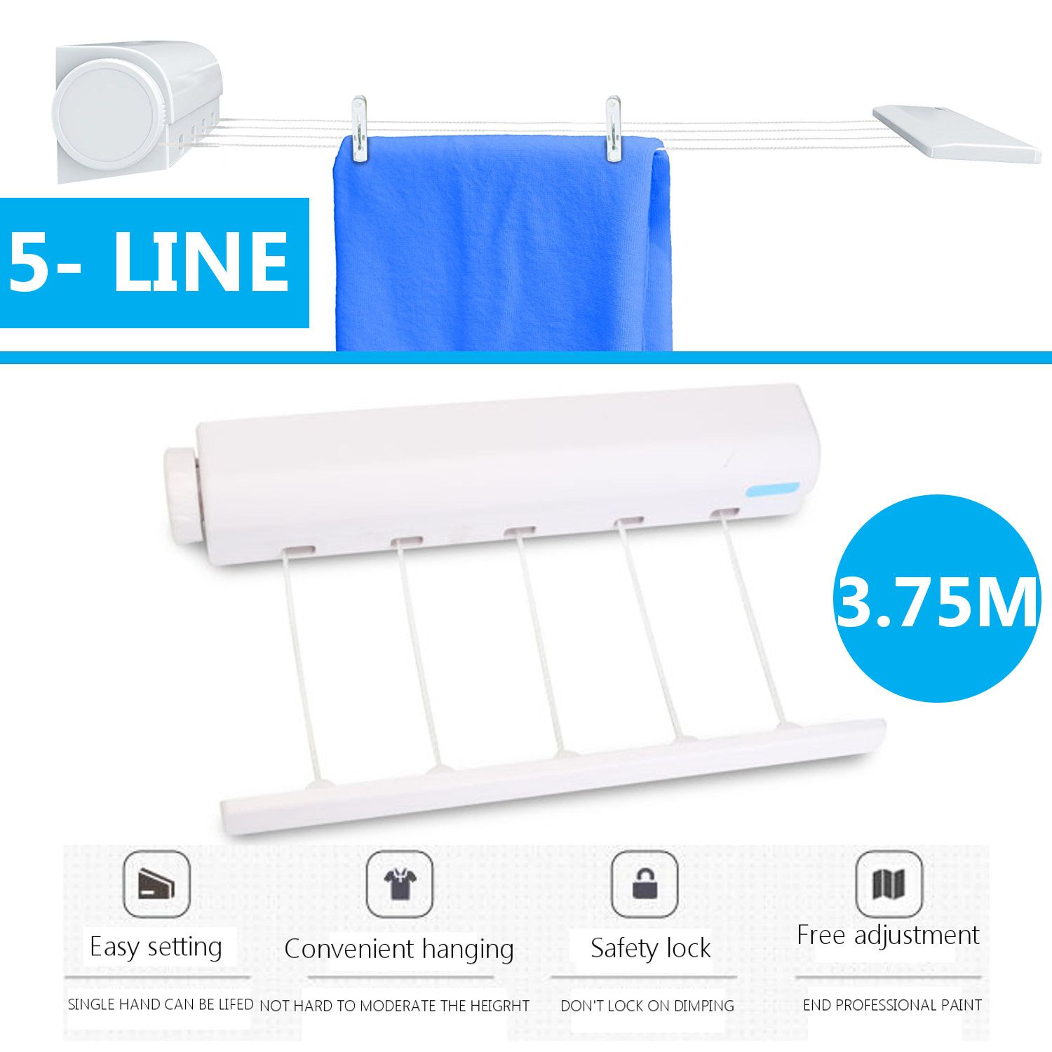 375M-Retractable-Hanging-Rack-5-Line-Wall-Mounted-White-for-Laundry-Dry-Clothes-1188359