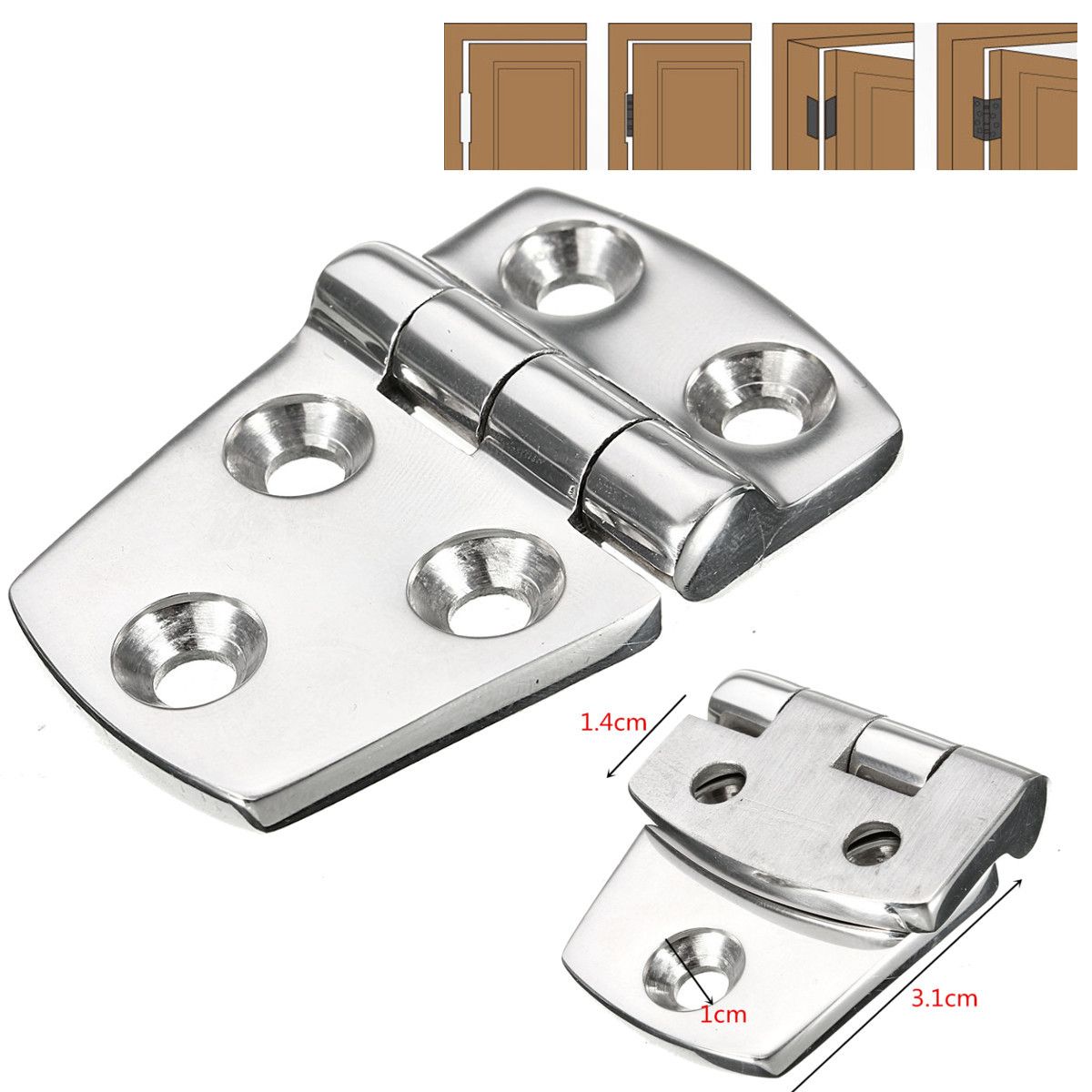 38-x-56mm-316-Stainless-Steel-Flush-Hinges-Door-Hinge-Polished-Silver-Hardware-1359951