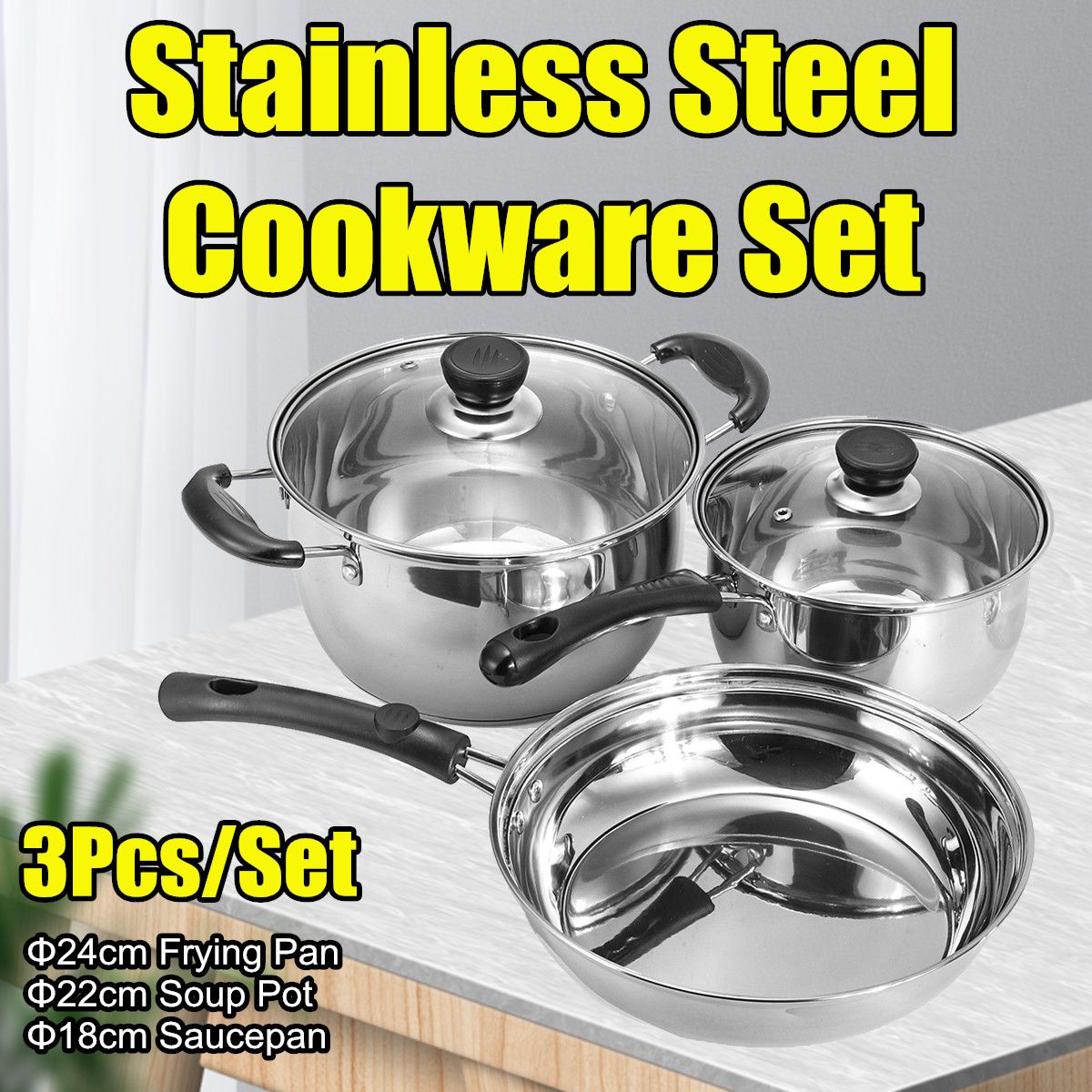 3Pcs-182224cm-Stainless-Steel-Cookware-Set-Kitchen-Pot-Pan-Saucepan-Utensils-1718584