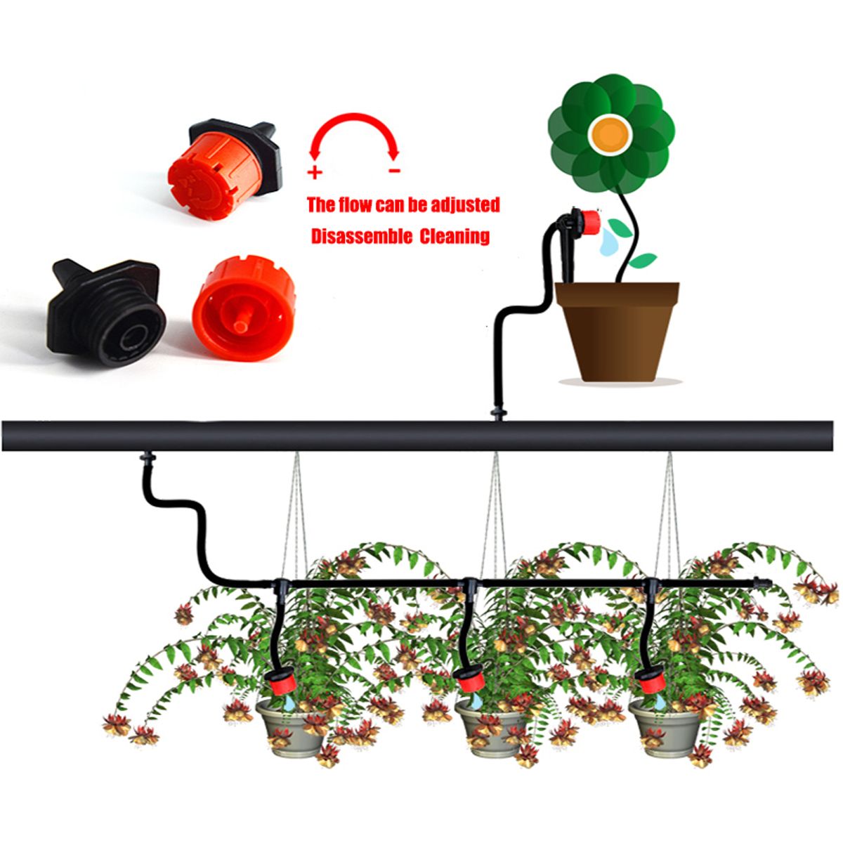 40M-DIY-Garden-Micro-Drip-Irrigation-System-Plant-Flower-Automatic-Watering-Tools-1708408